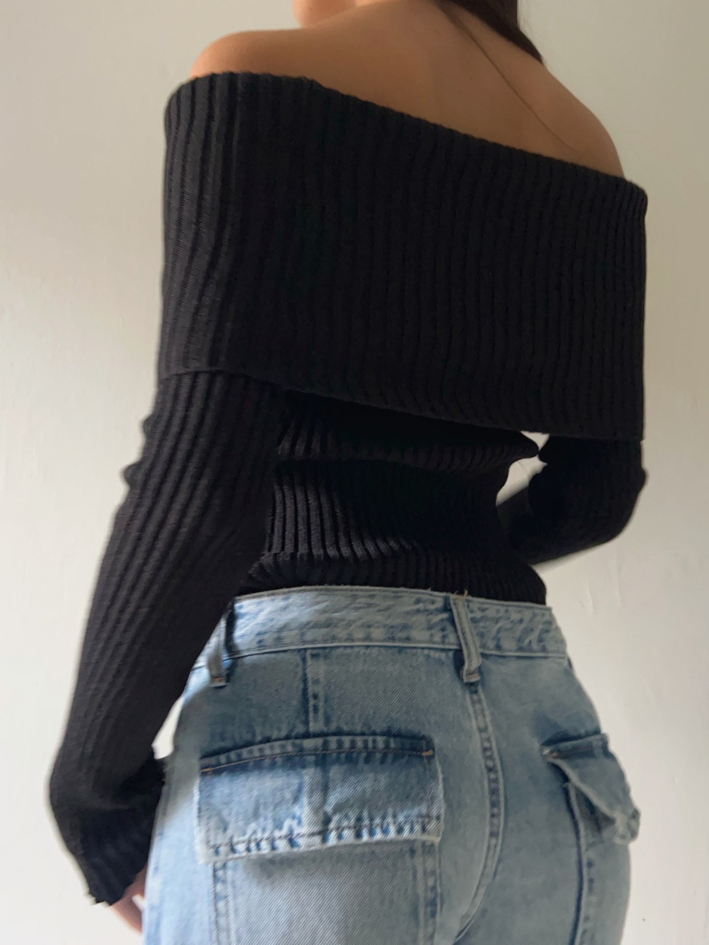 Knit Top Luciana - Negro