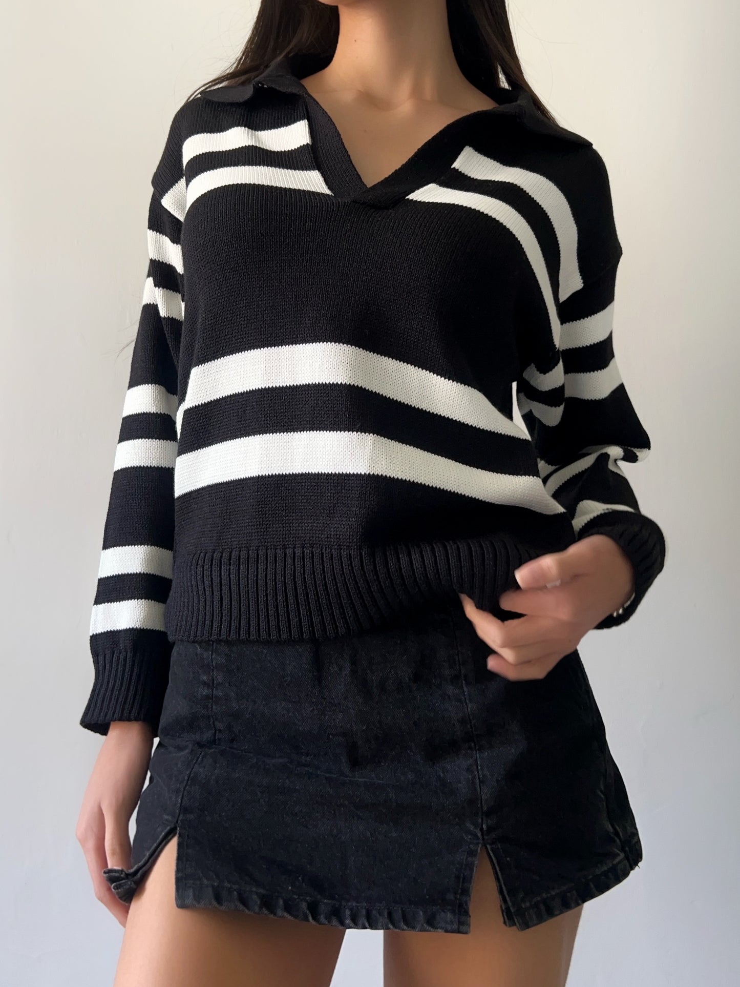 Knit Sweater Clara - Negro
