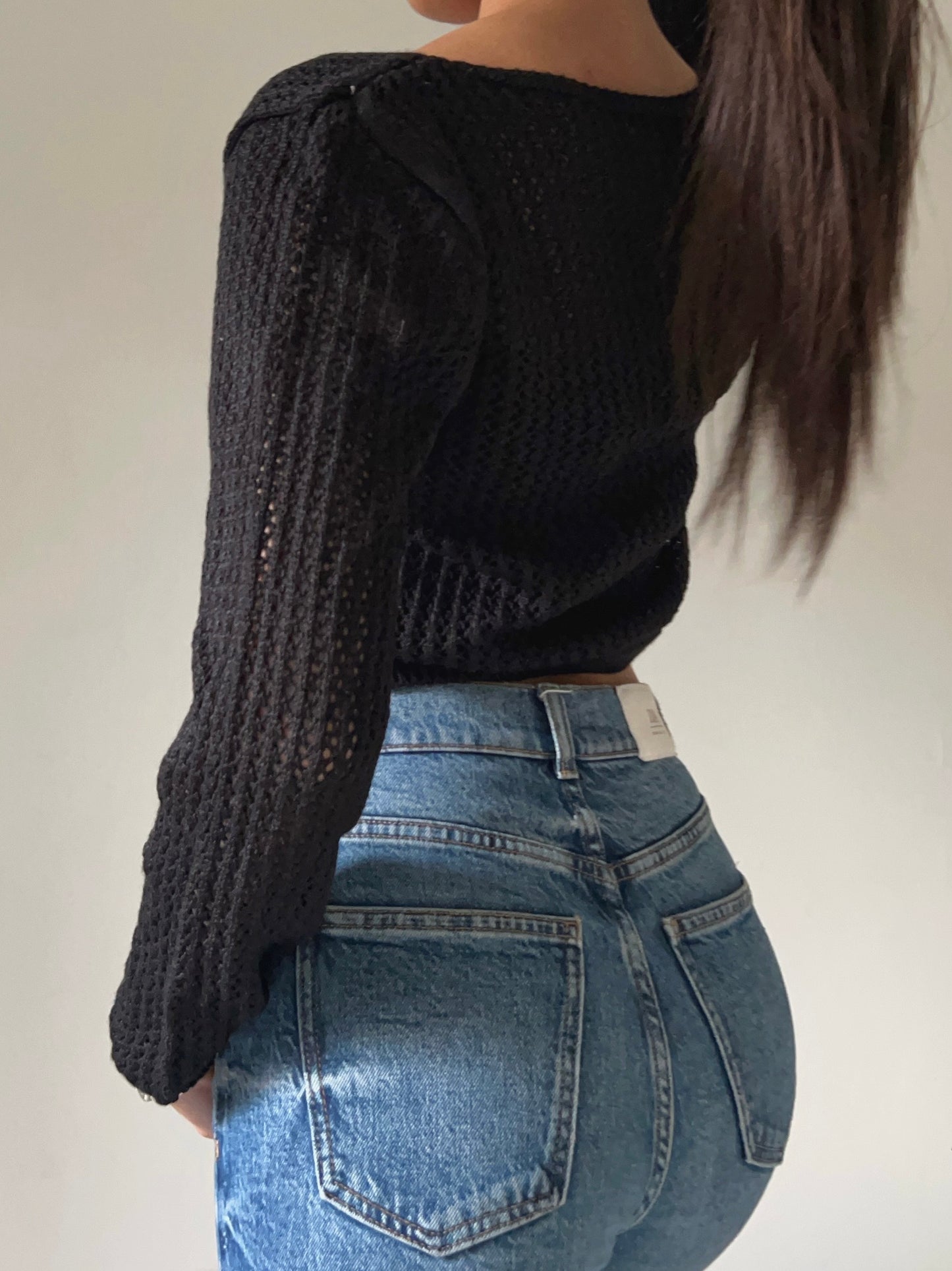 Knit Top Emma - Negro