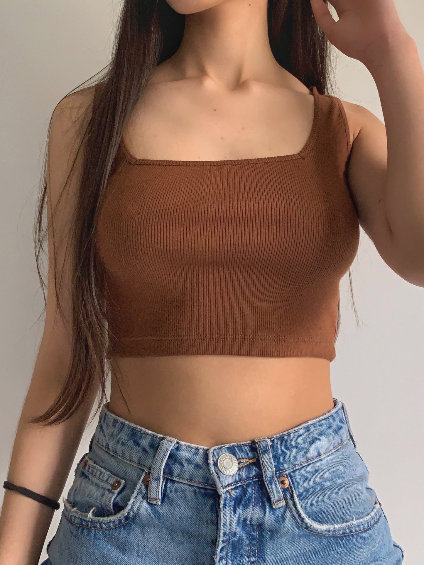 Top Angella - Marrón
