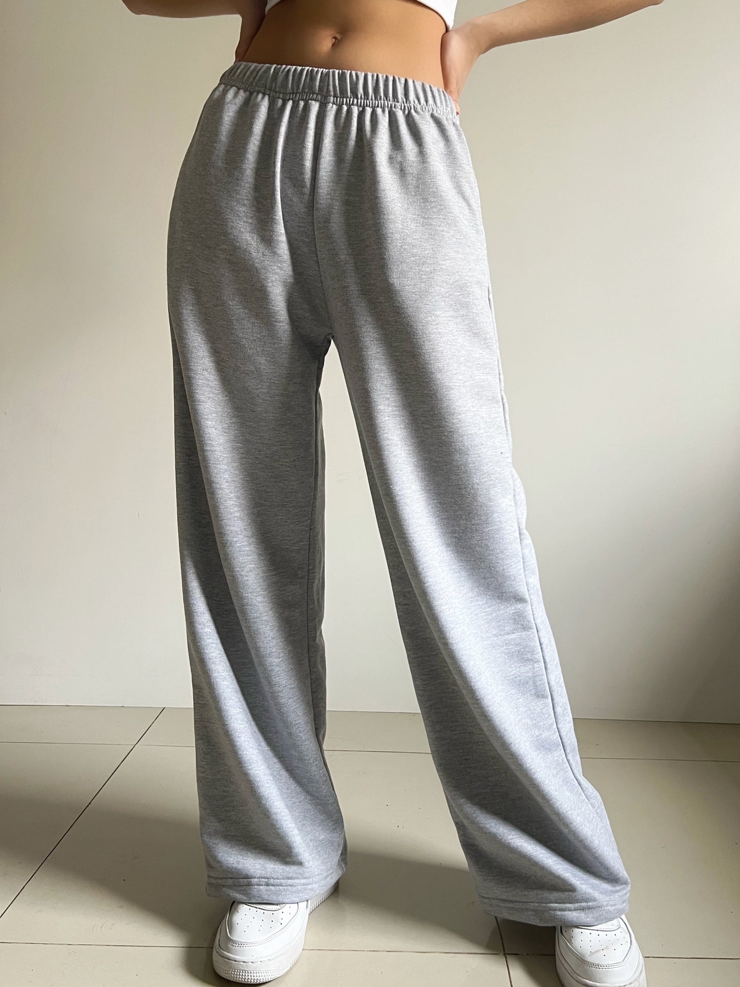 Wide Leg Pants - Melange