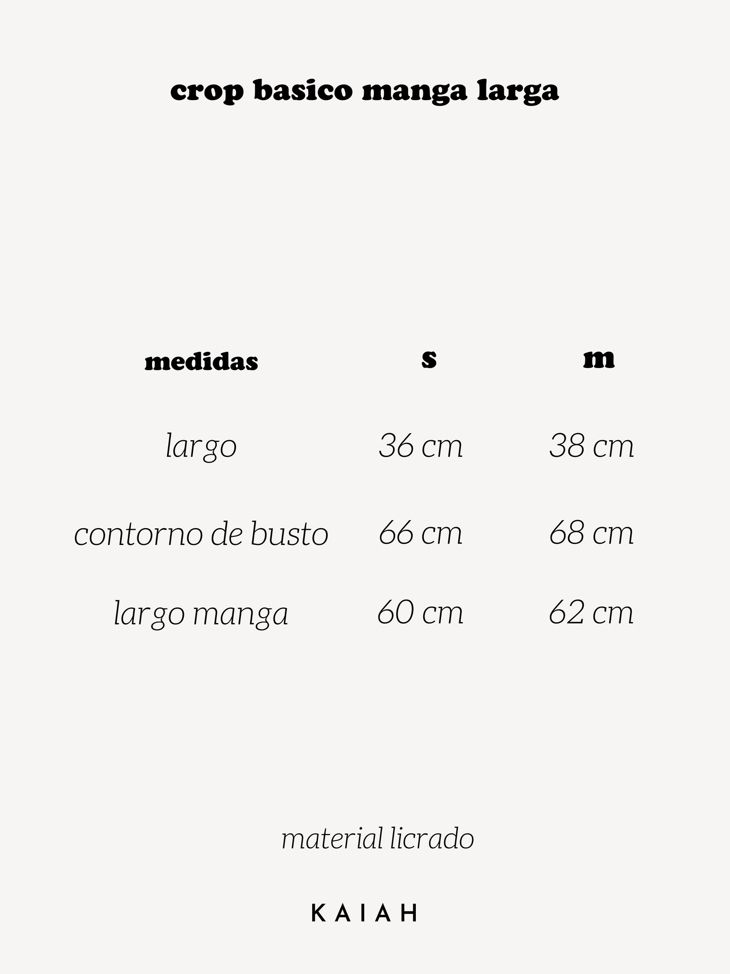 Crop Básico Manga Larga - Beige