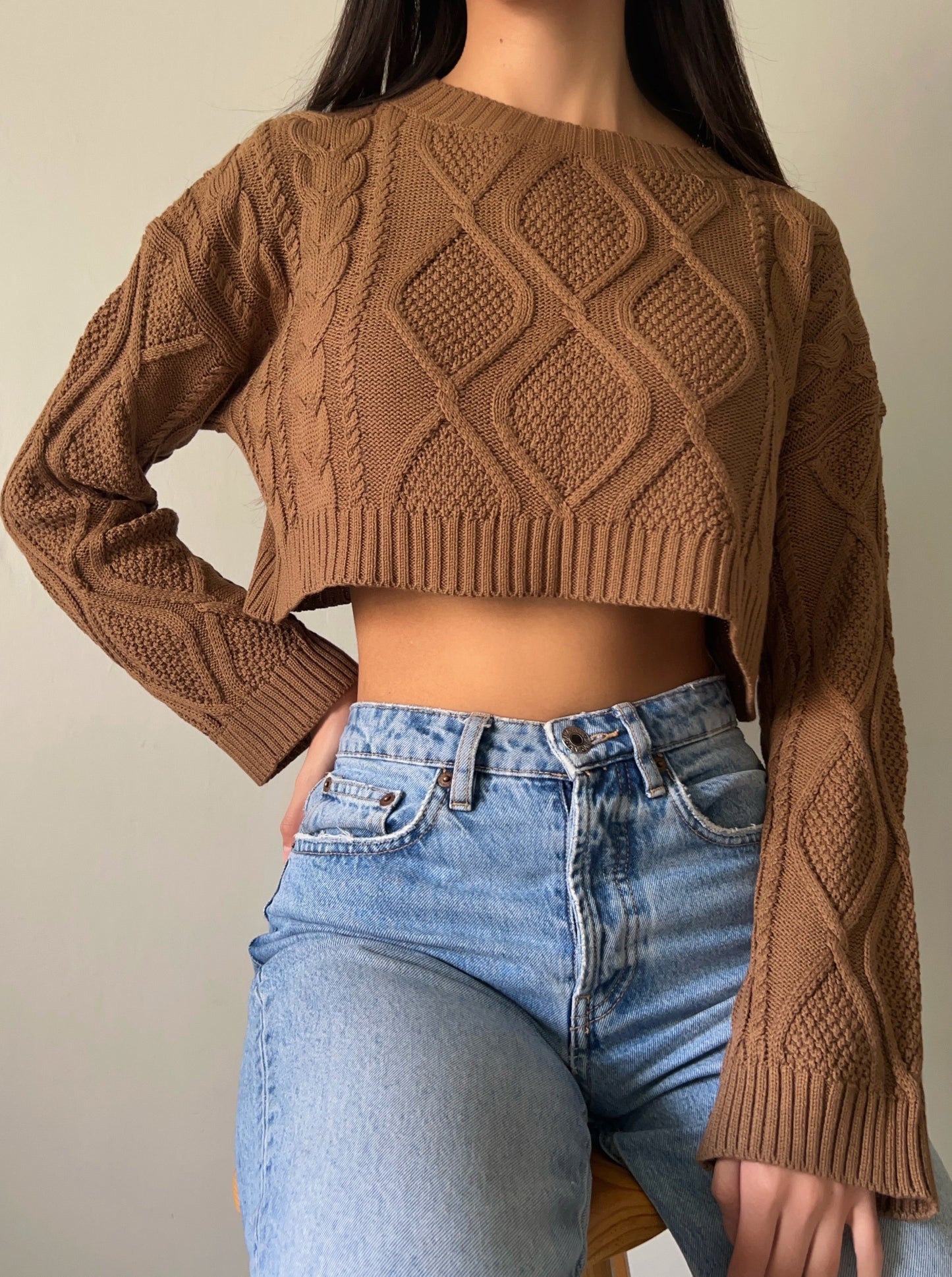 Knit Sweater - Marrón