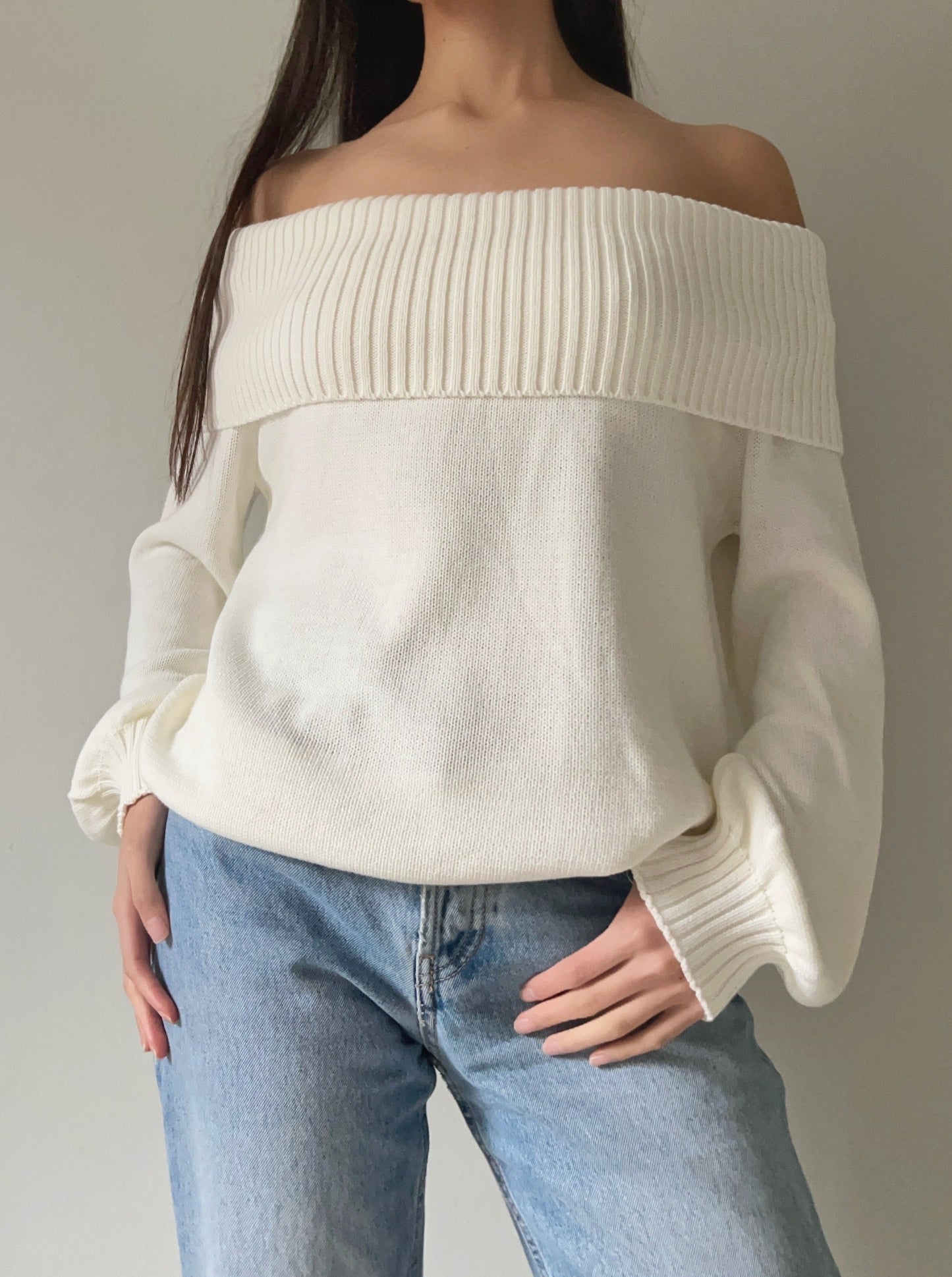 Sweater Off Shoulder - Perla